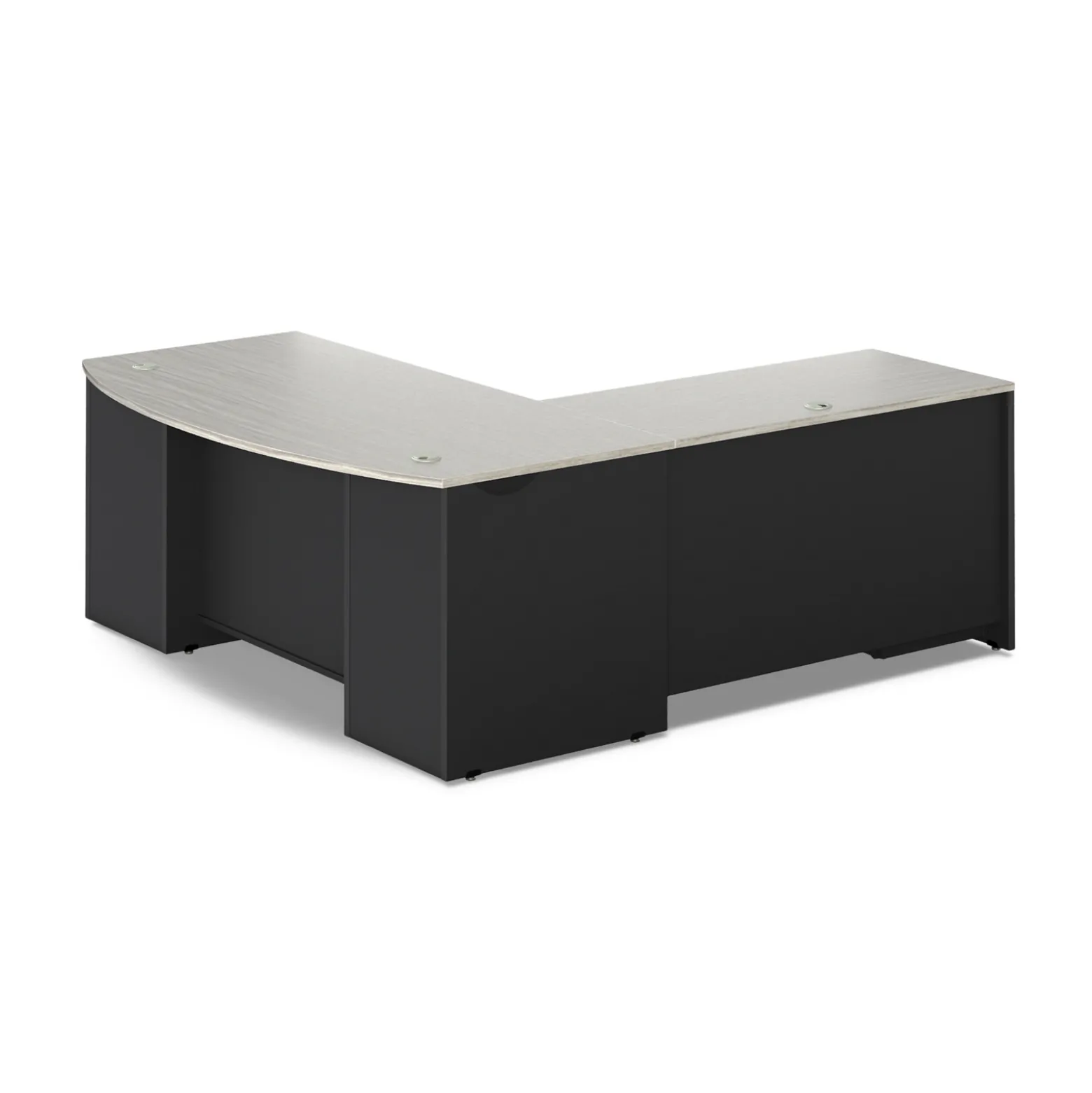 Via Reversible L-Shaped Bowfront Desk - 72"W x 84"D