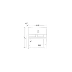 Via Reversible L-Shaped Bowfront Desk with Lateral File and Hutch