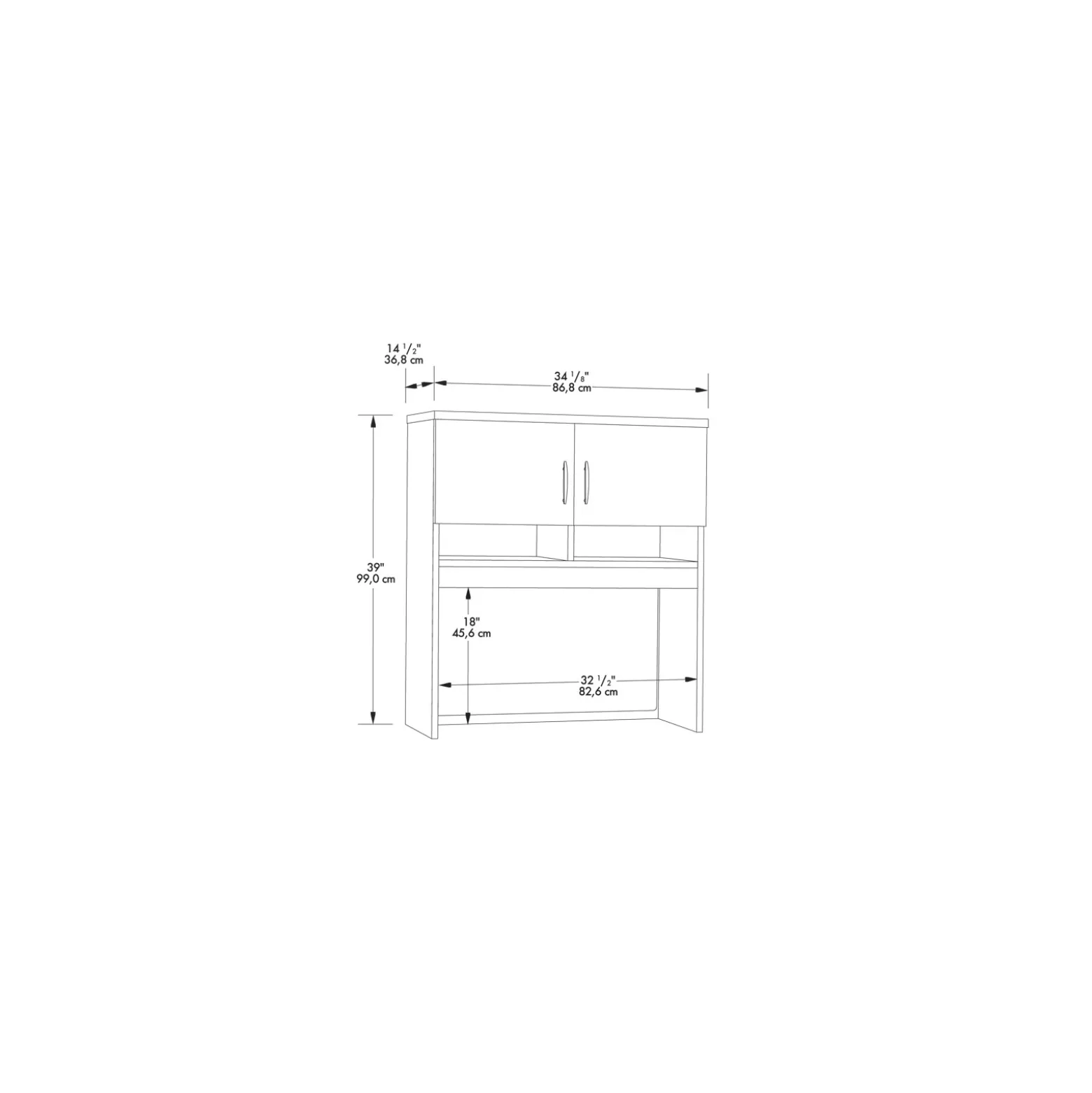 Via Reversible L-Shaped Bowfront Desk with Lateral File and Hutch