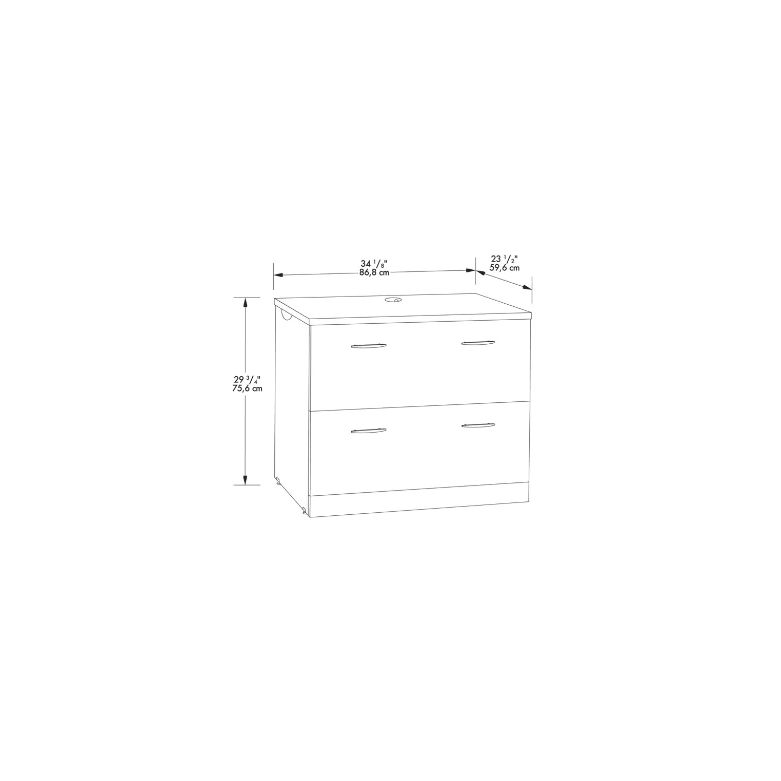 Via Reversible L-Shaped Bowfront Desk with Lateral File and Hutch