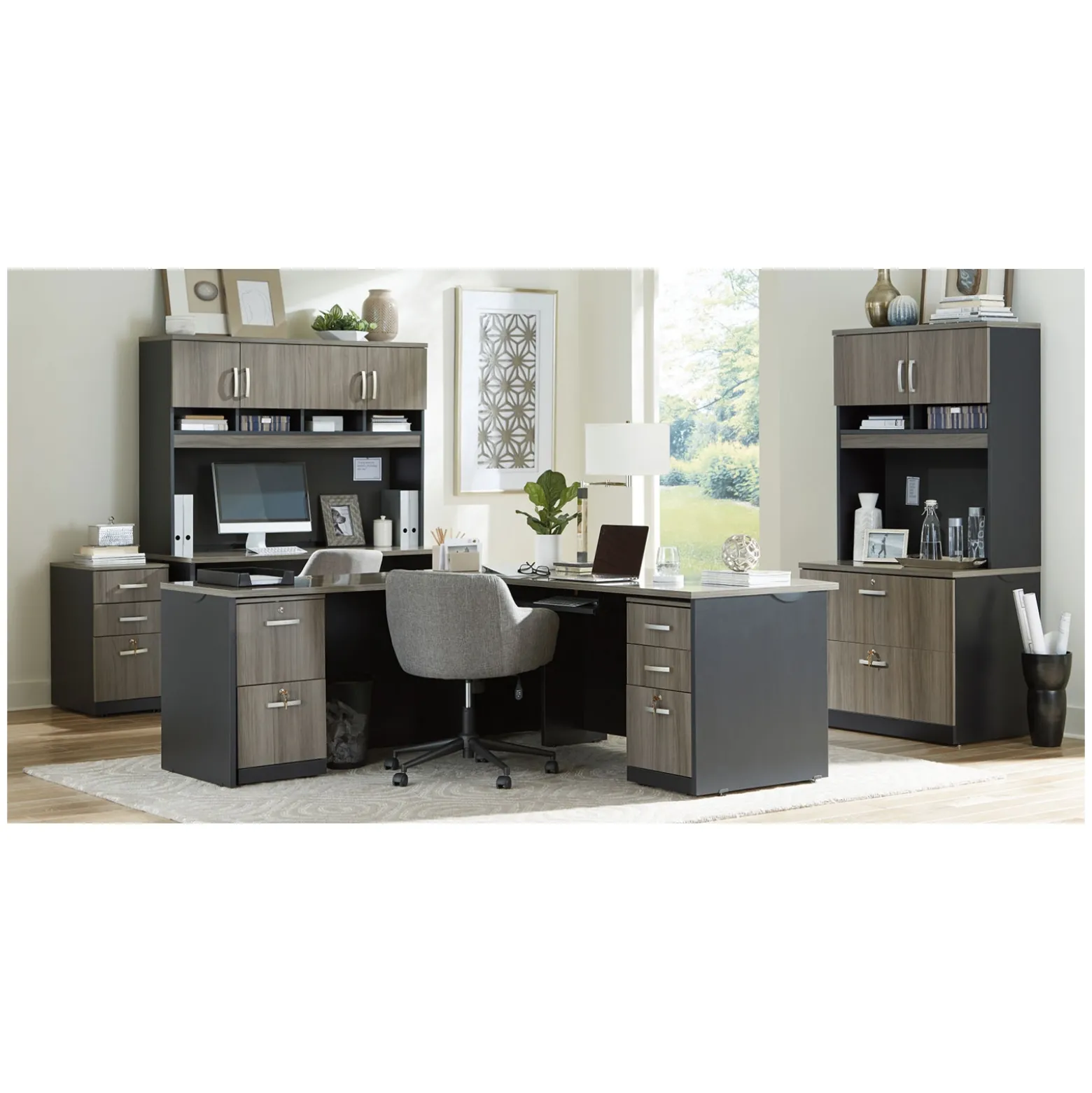 Via Reversible L-Shaped Desk - 60"W x 72"D