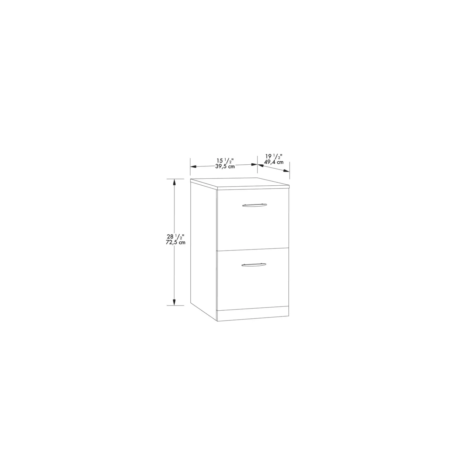 Via Reversible L-Shaped Desk with Hutch - 60"W x 72"D