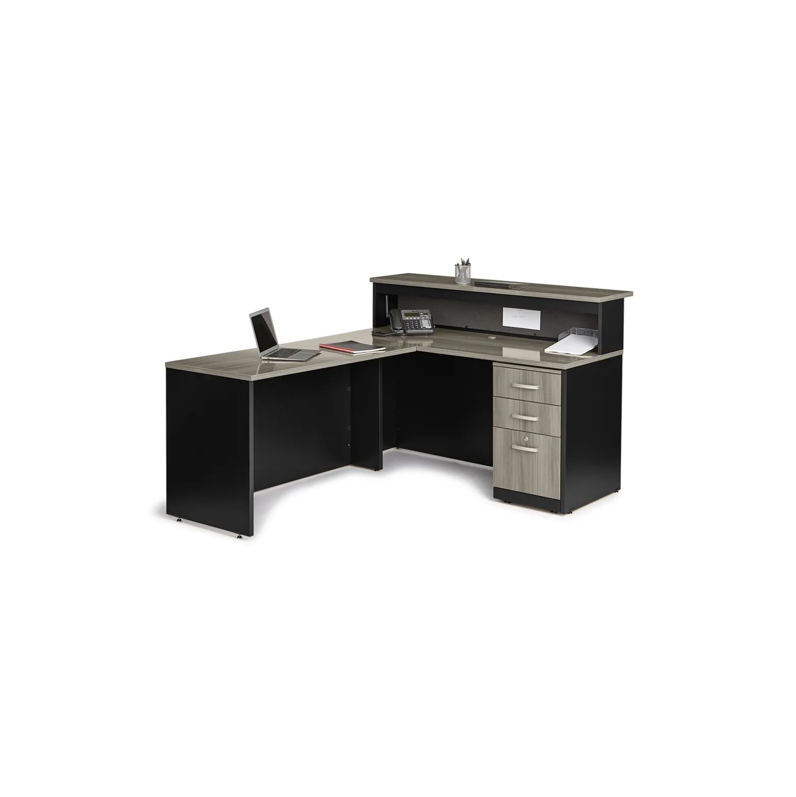 Via Reversible L-Shaped Reception Desk - 60"W x 72"D