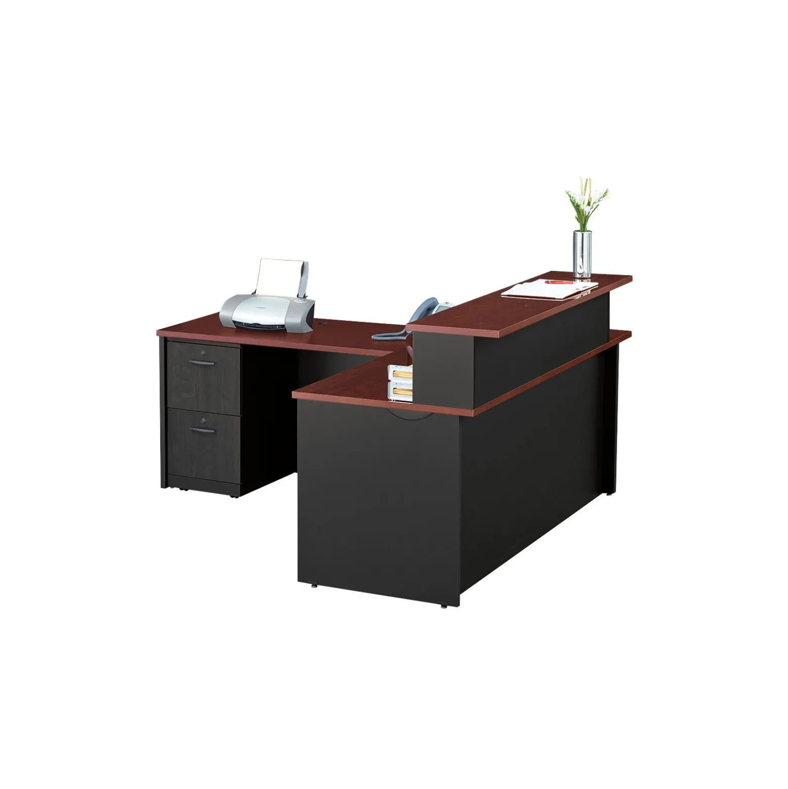 Via Reversible L-Shaped Reception Desk - 60"W x 72"D