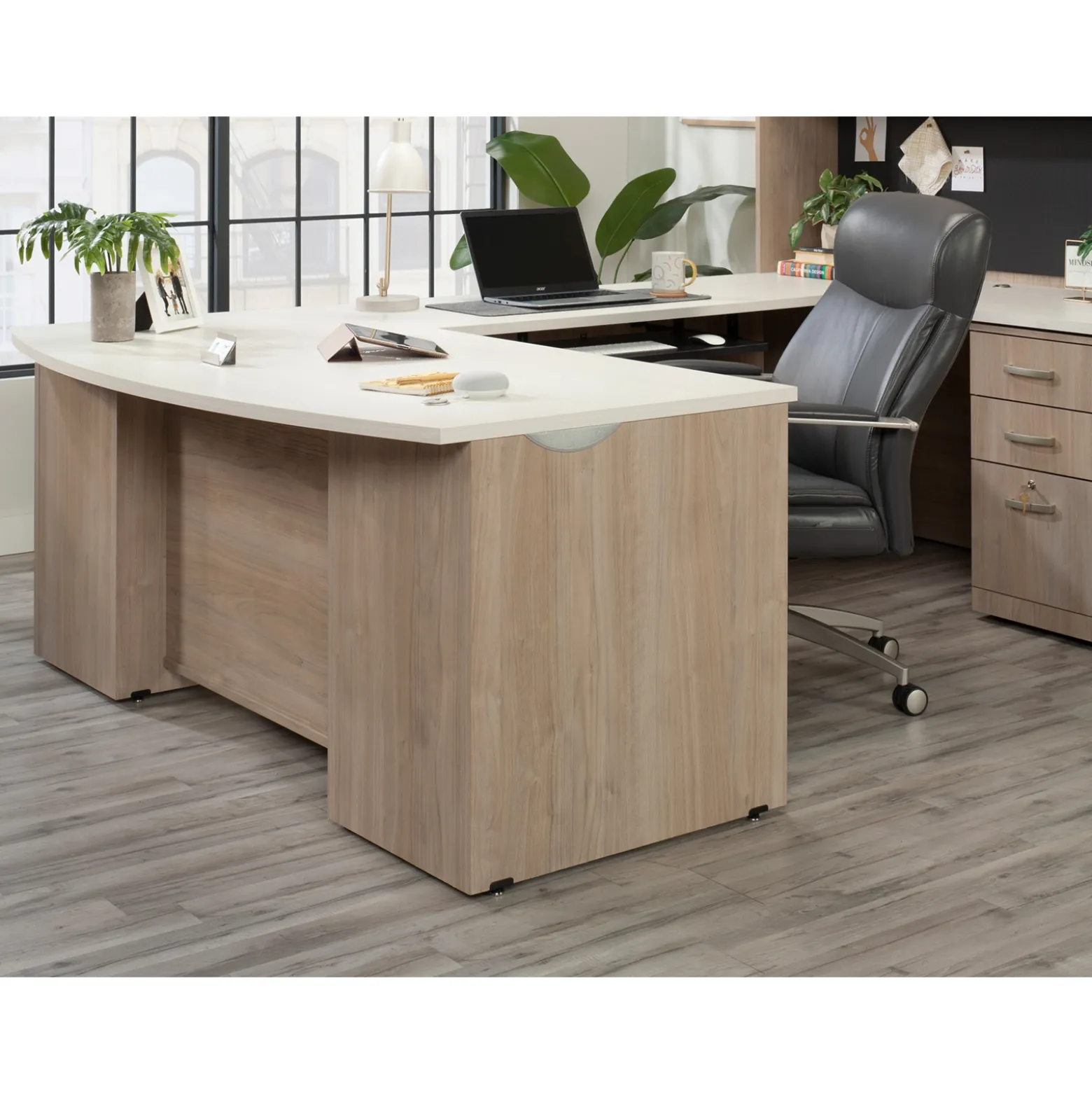 Via Reversible U-Shaped Desk - 60"W x 96"D