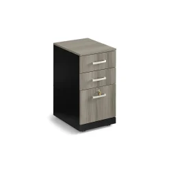 Via Three Drawer Mobile File Pedestal - 16"W x 20"D