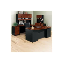 Via U-Shaped Bowfront Desk Set with Additional Storage