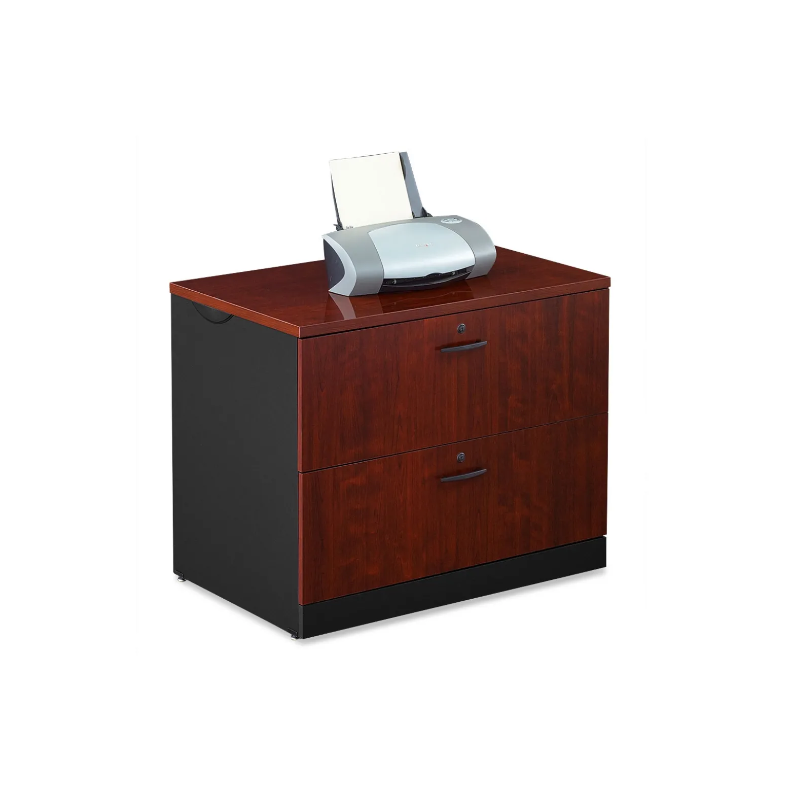 Via U-Shaped Bowfront Desk Set with Additional Storage
