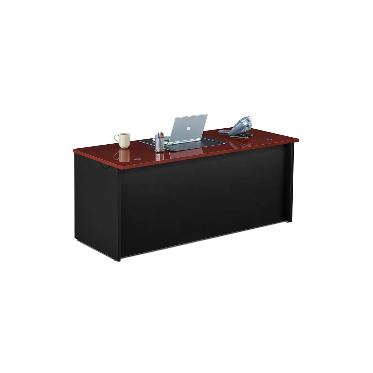 Via U-Shaped Bowfront Desk Set with Additional Storage