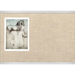 Vinyl Bulletin Board with Aluminum Frame 8'Wx4'H
