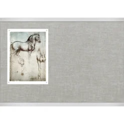 Vinyl Bulletin Board with Aluminum Frame 8'Wx4'H