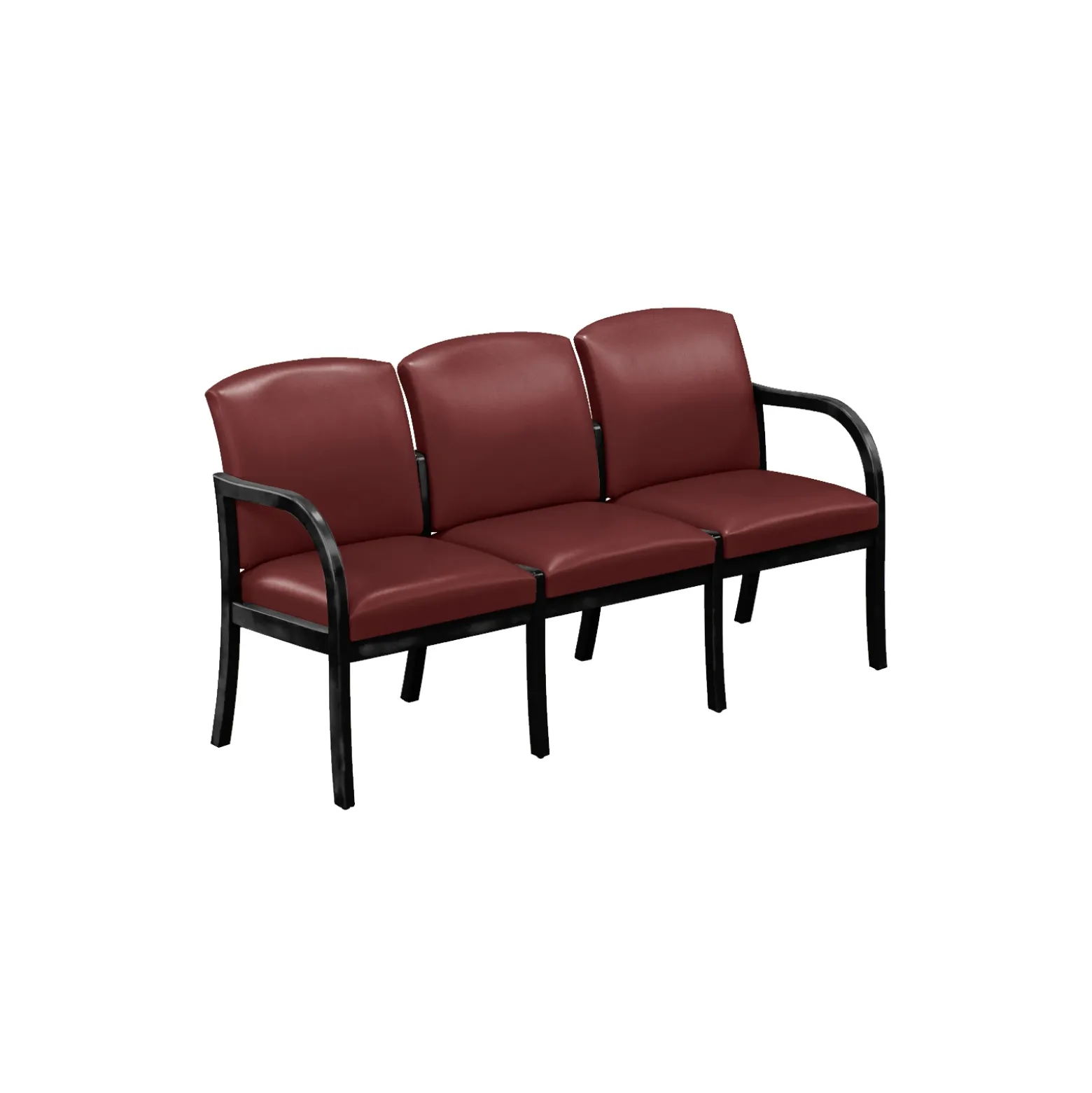 Vinyl Three Seat Sofa