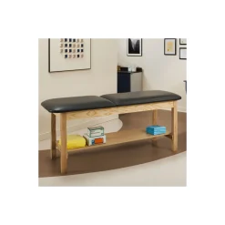 Vinyl Treatment Table with Shelf 72"W x 27"D