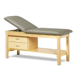 Vinyl Treatment Table with Drawers 27"D