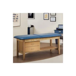 Vinyl Treatment Table with Drawers 27"D