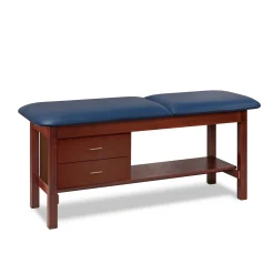 Vinyl Treatment Table with Drawers 27"D