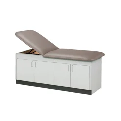 Vinyl Treatment Table with Two Cabinets - 72"W x 27"D