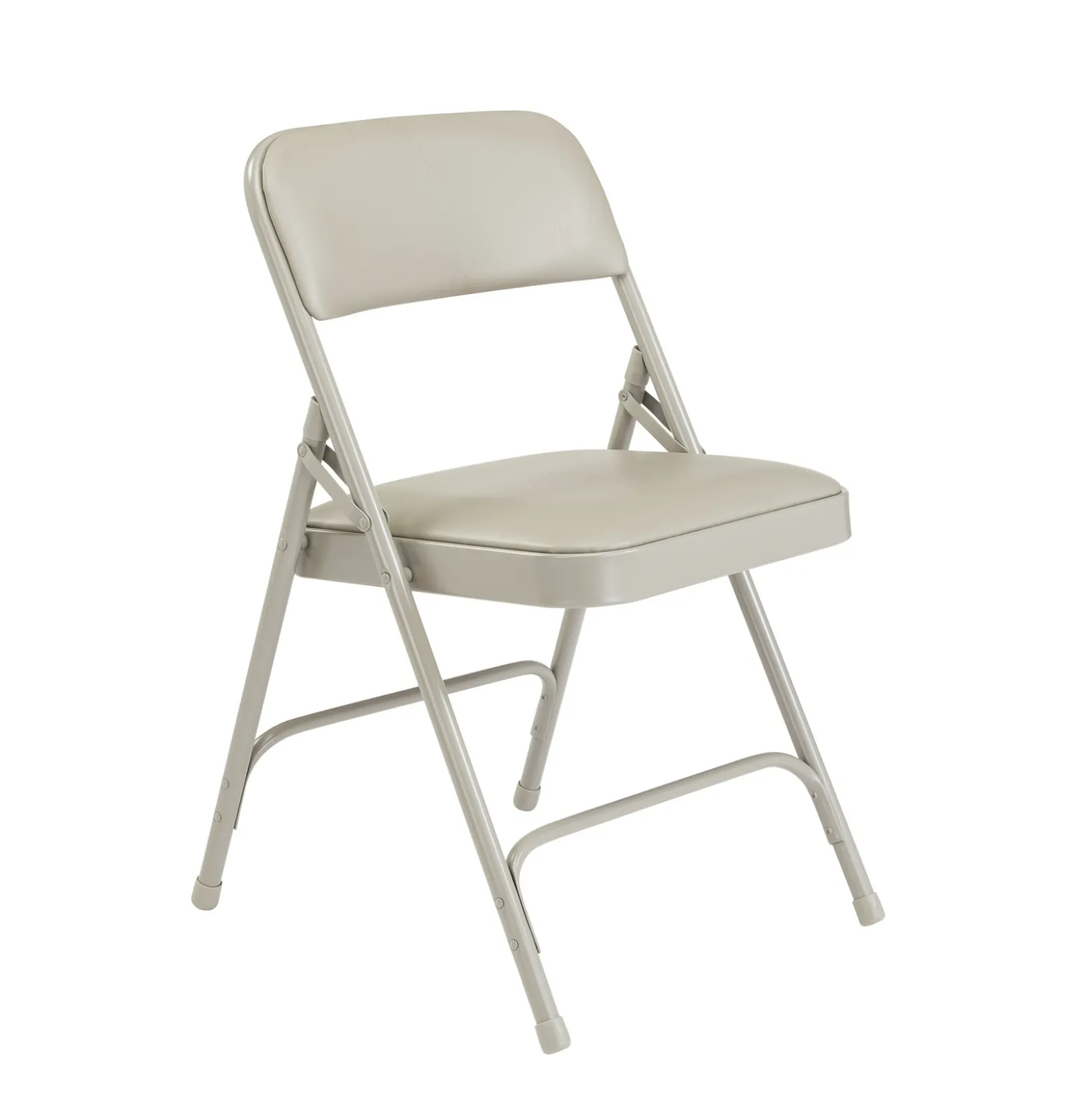 Vinyl Upholstered Double Hinge Folding Chair