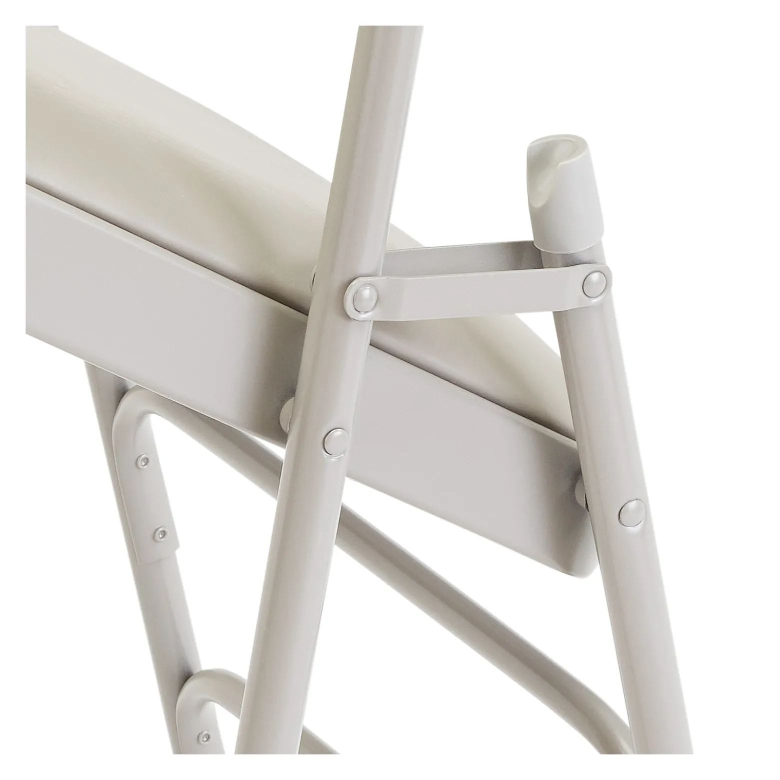 Vinyl Upholstered Double Hinge Folding Chair