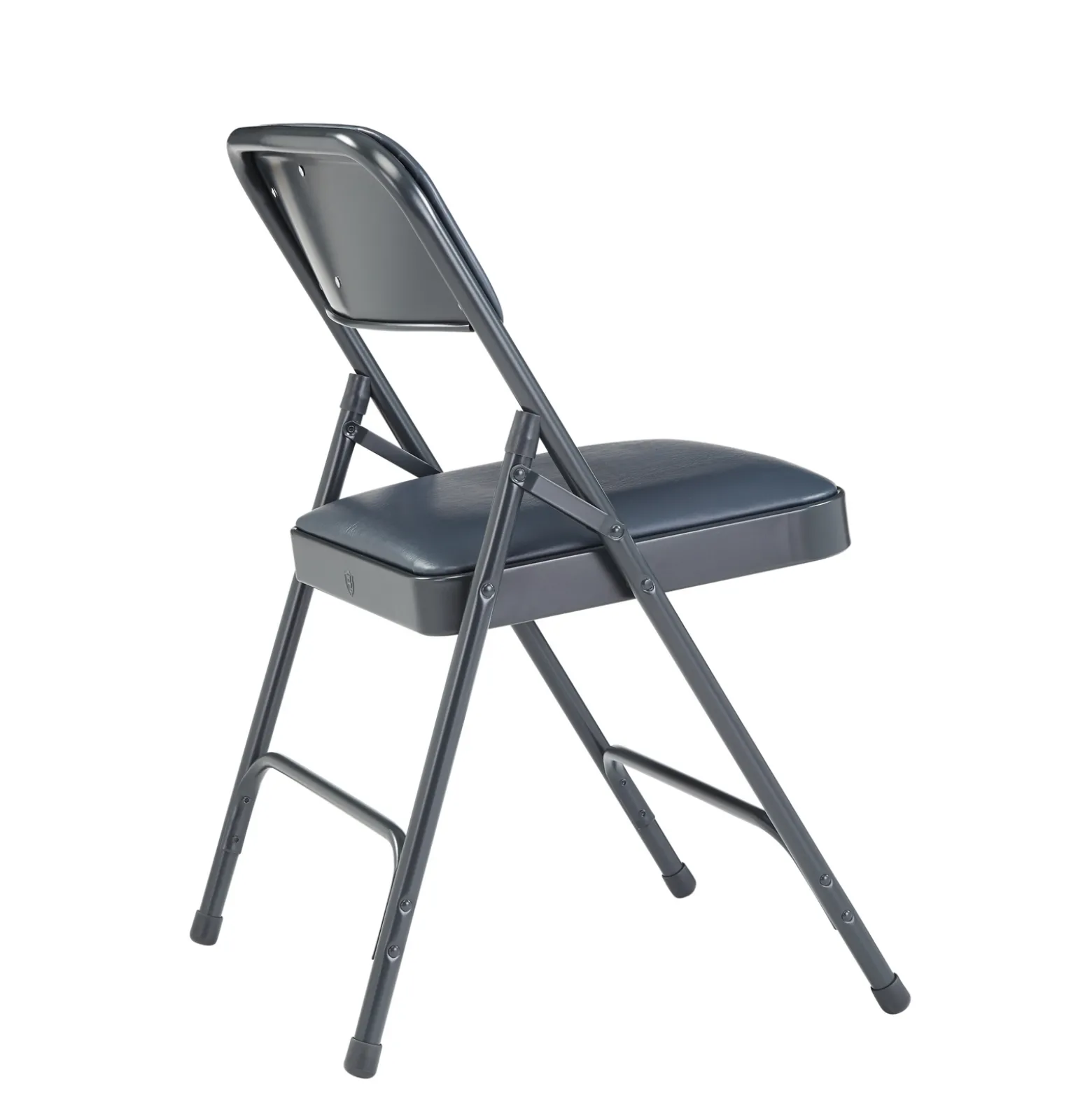 Vinyl Upholstered Double Hinge Folding Chair