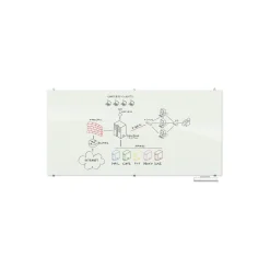 Visionary Magnetic Glass Marker Board, 8W x 4H
