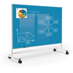 Visionary Mobile Magnetic Glass Board 6Wx4H