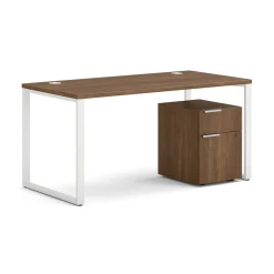 Voi O-Leg Writing Desk w/ Pedestal - 60"W x 30"D