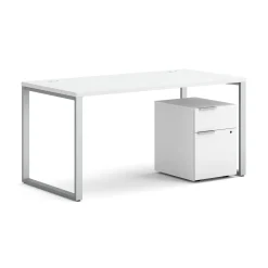 Voi O-Leg Writing Desk w/ Pedestal - 60