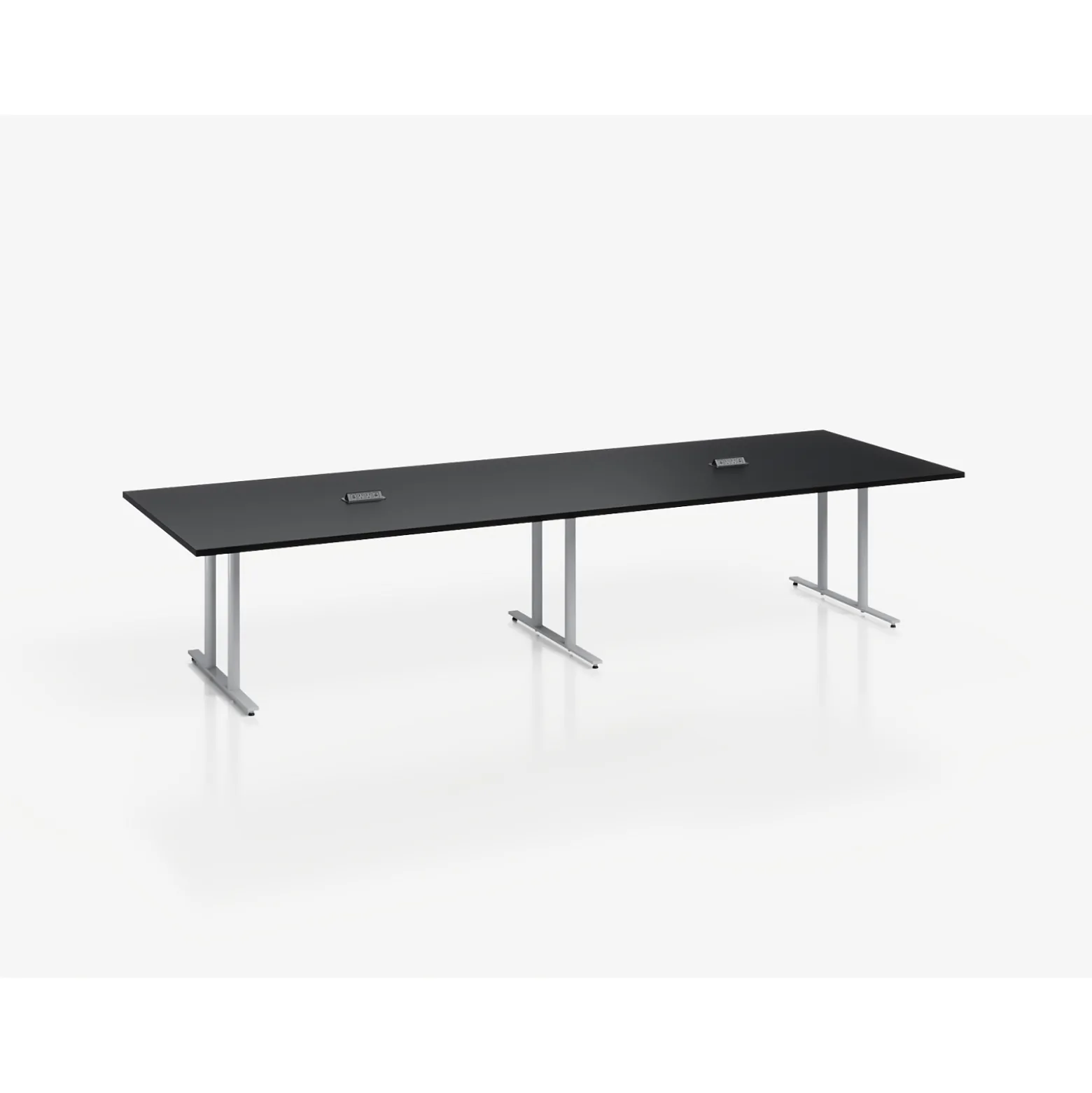 Voyage Conference Table with Two Power Modules - 144"Wx48"D
