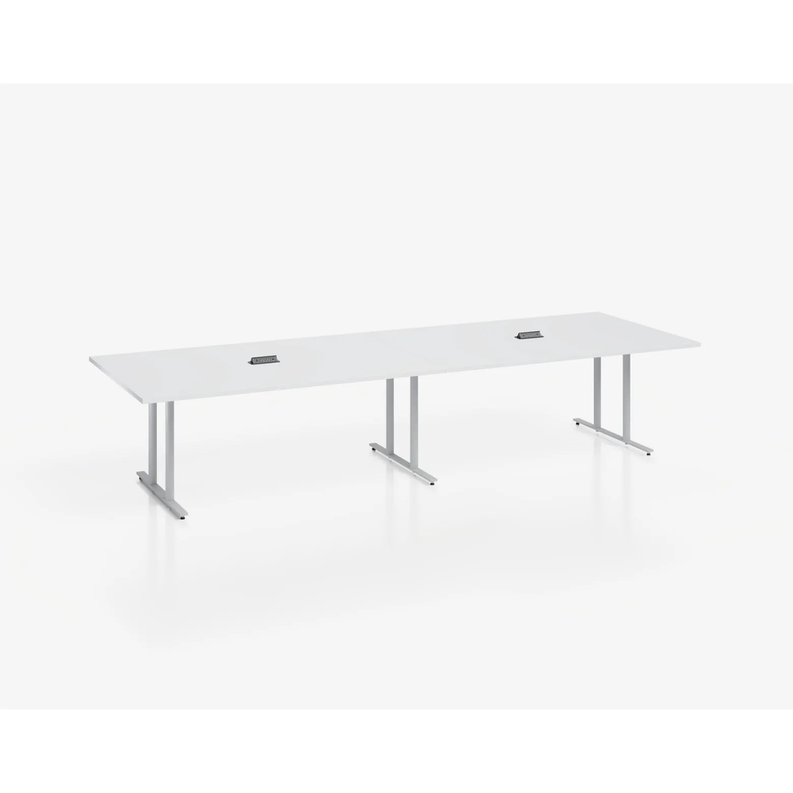 Voyage Conference Table with Two Power Modules - 144"Wx48"D