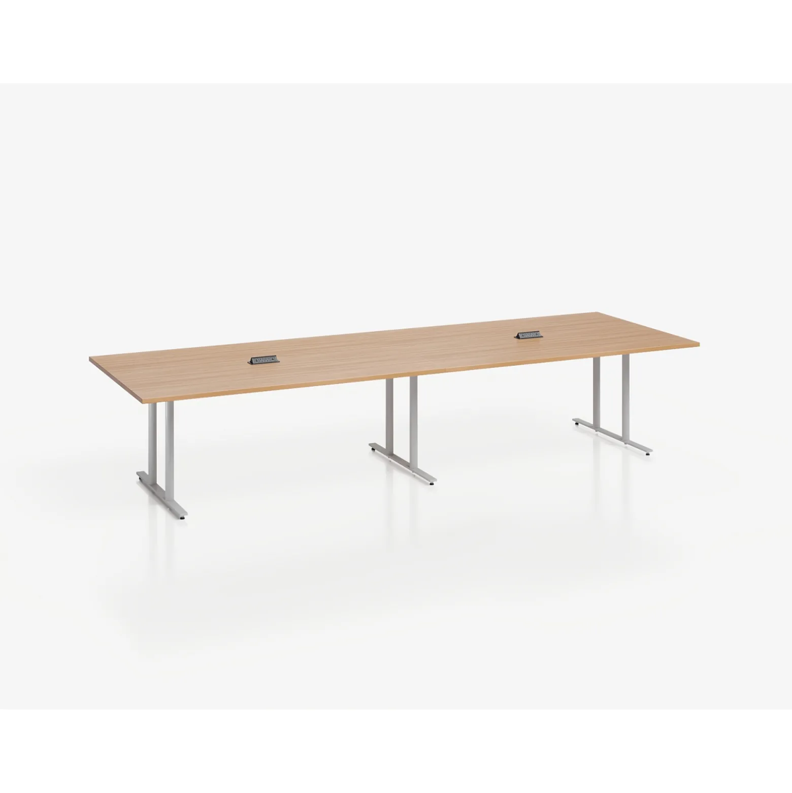 Voyage Conference Table with Two Power Modules - 144"Wx48"D