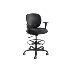 Vue 24/7 Big & Tall Mesh Back Ergonomic Stool with Arms - 350 lbs Capacity