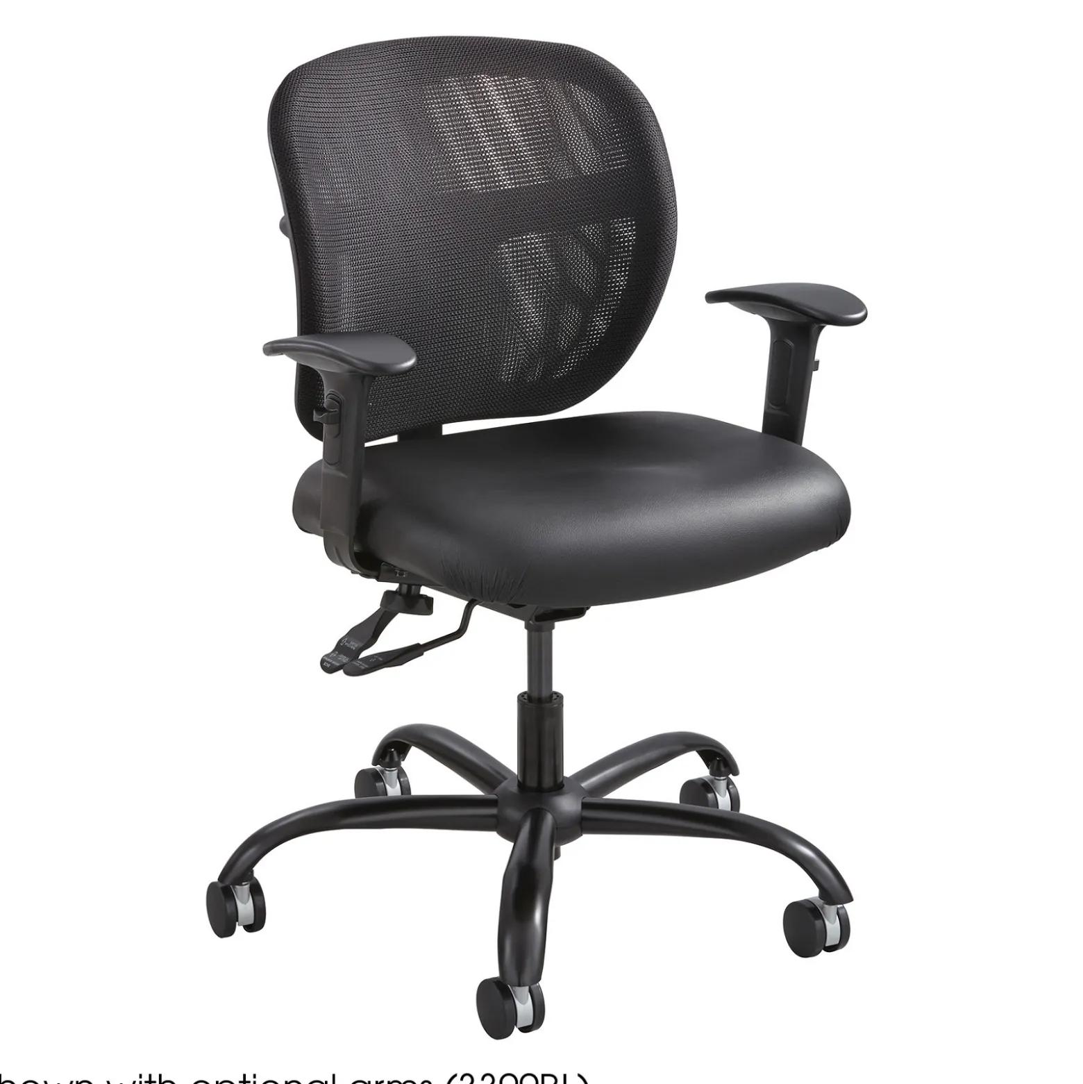 Vue Big and Tall Armless Mesh Back Chair