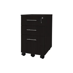 15.5"W 3 Drawer Contemporary Mobile Pedestal