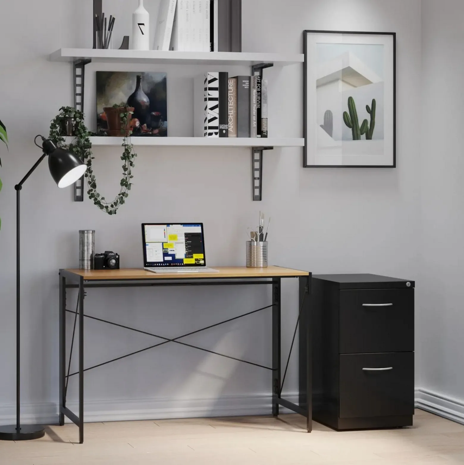 15"W File/File Locking Mobile Pedestal
