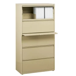 30"W Five Drawer Lateral File
