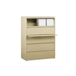 42"W Five Drawer Lateral File
