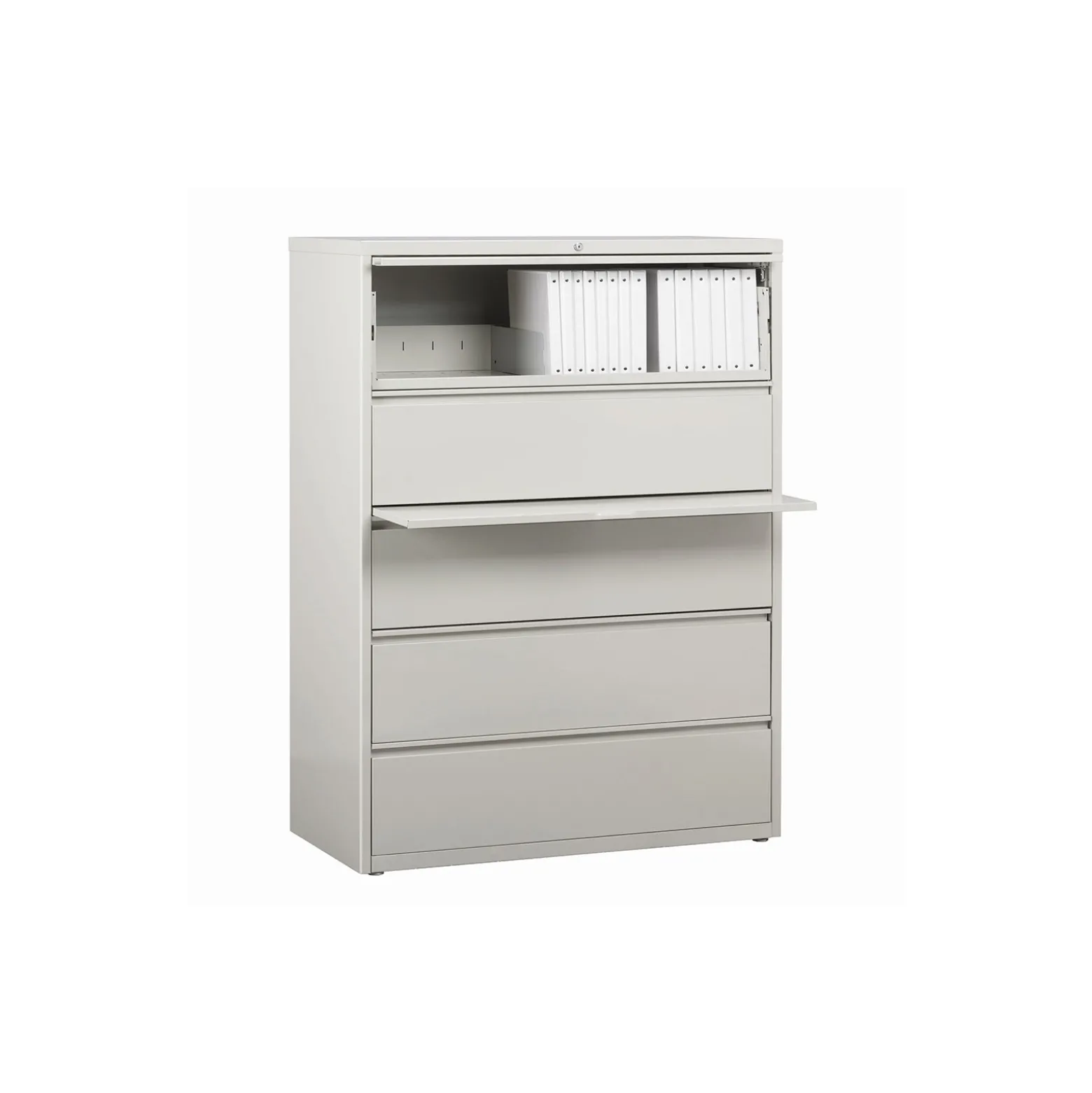 42"W Five Drawer Lateral File