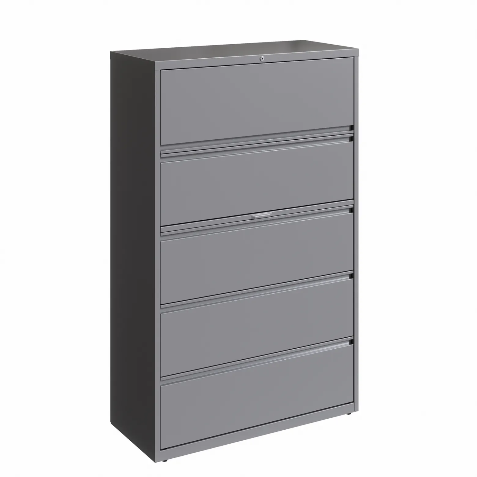 42"W Five Drawer Lateral File