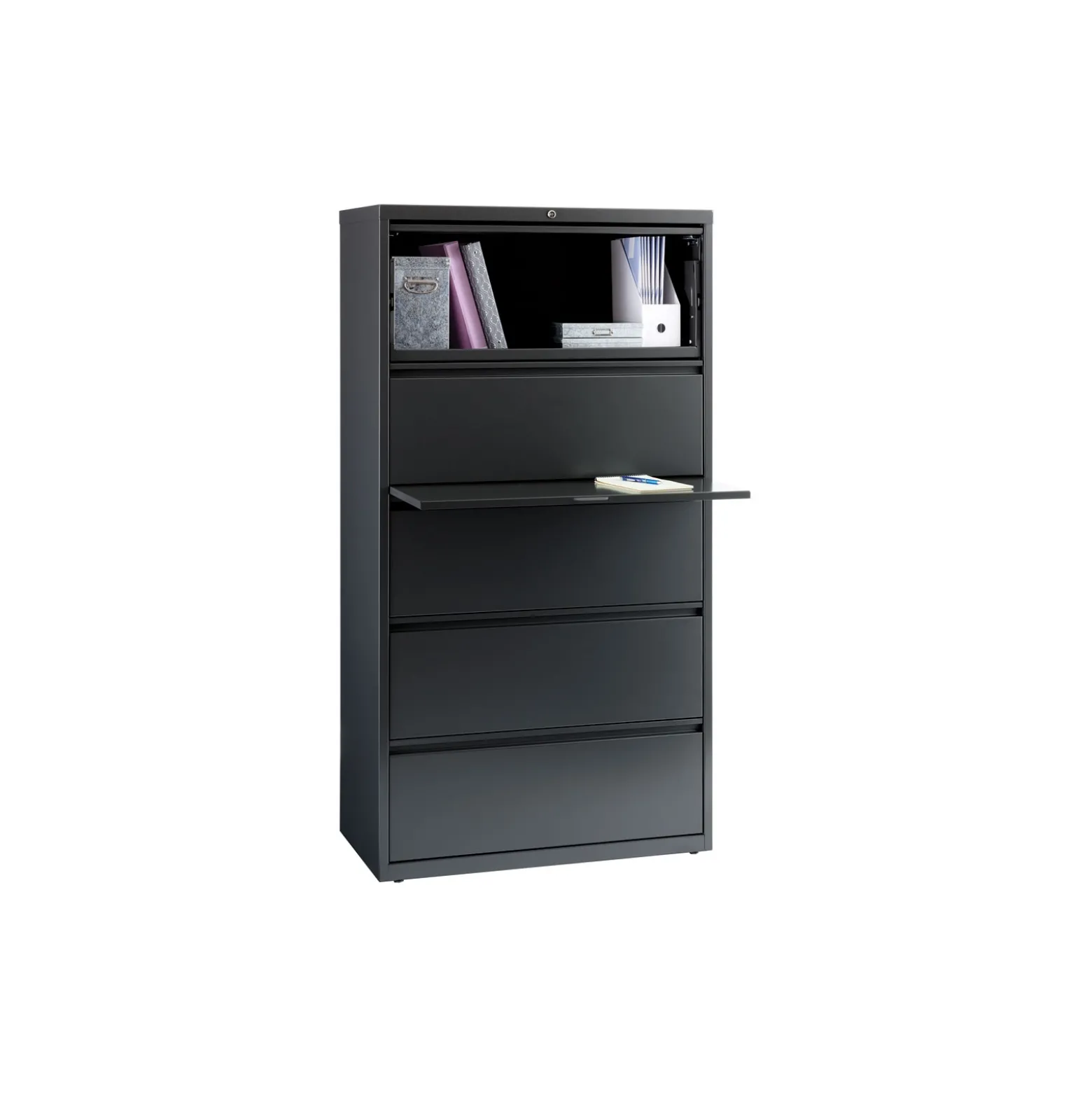 36"W Five Drawer Lateral File