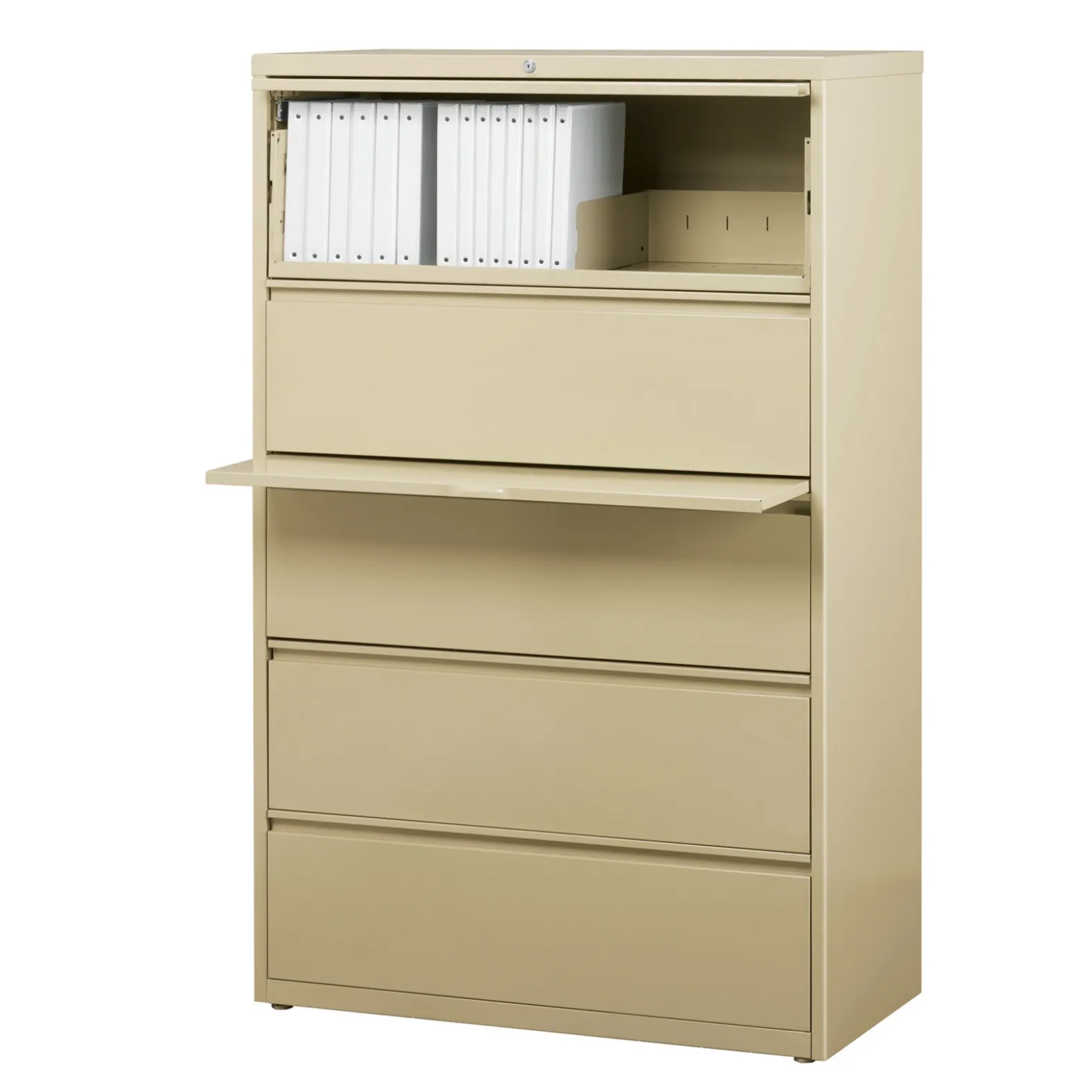 36"W Five Drawer Lateral File
