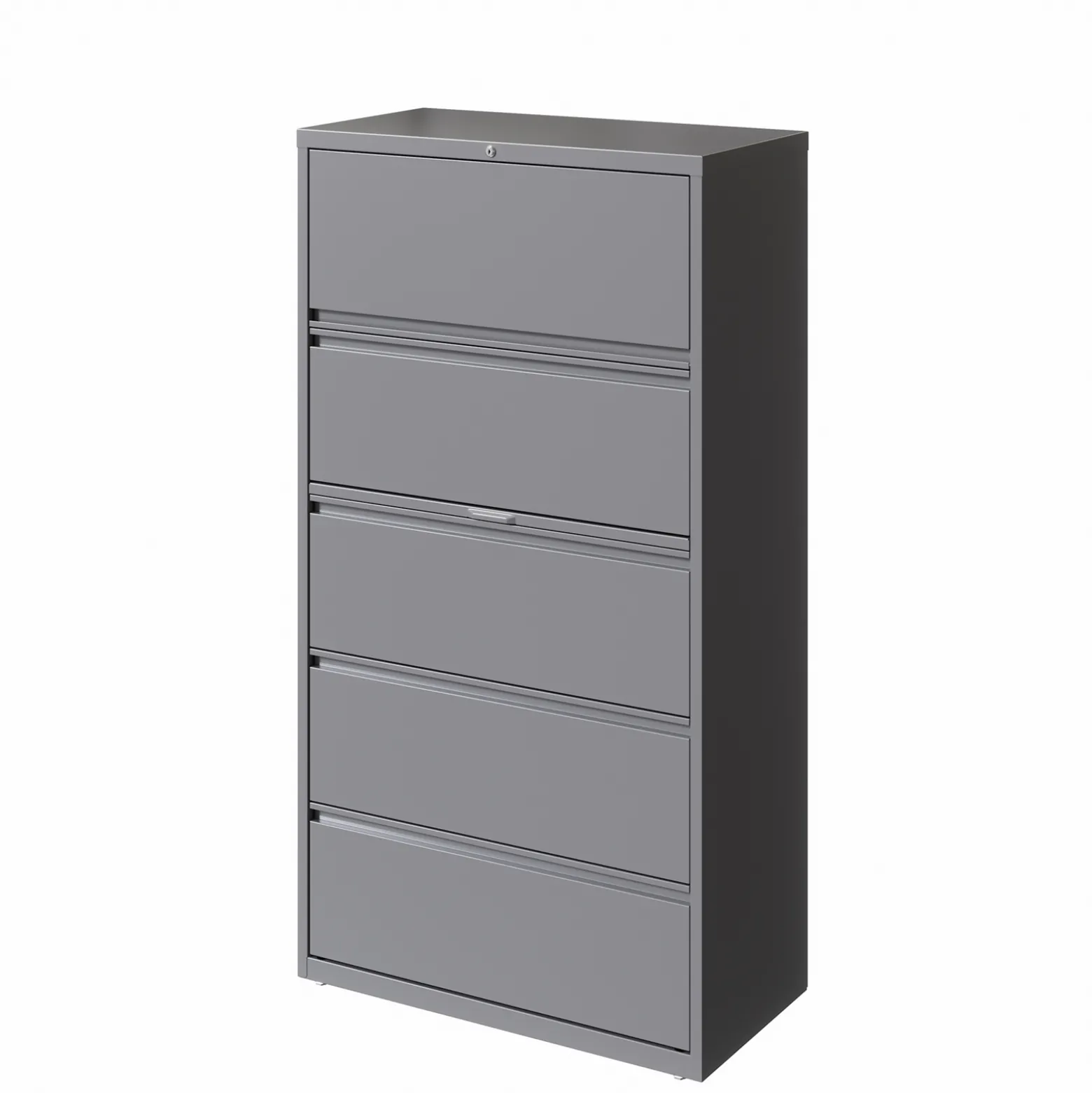 36"W Five Drawer Lateral File