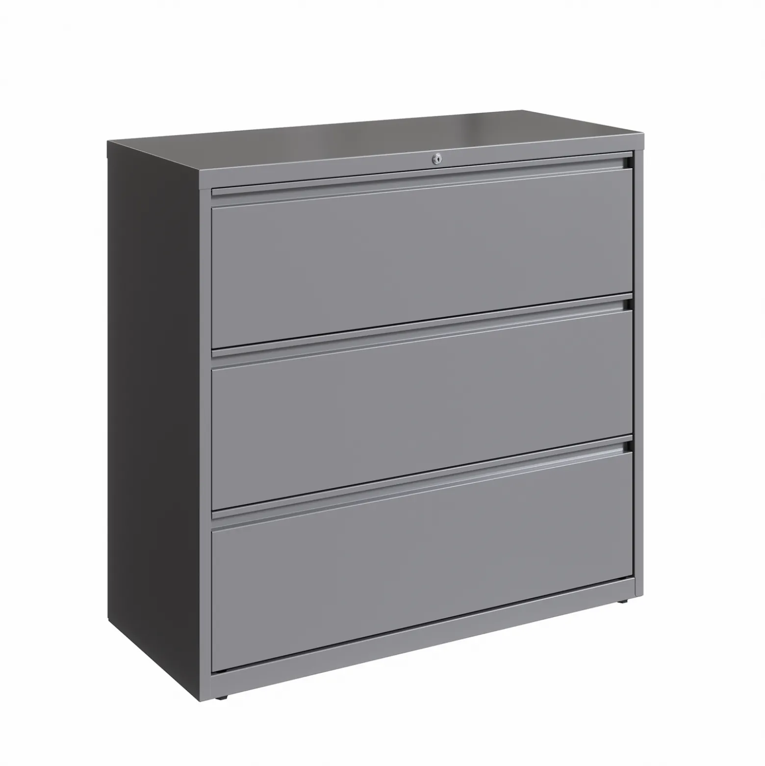 42"W Three Drawer Lateral File