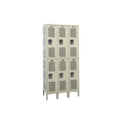 36"W x 18"D Two Tier Ventilated Locker