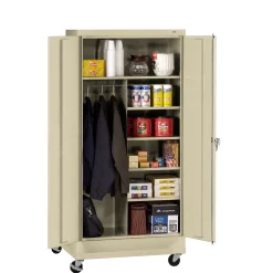 36"W x 18"D x 79"H Mobile Combination Storage Cabinet