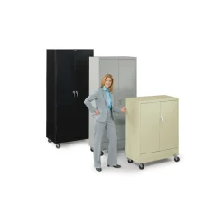 36"W x 18"D x 79"H Mobile Combination Storage Cabinet