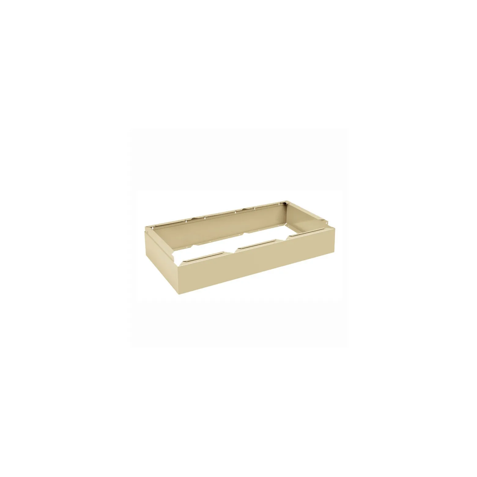 36"W x 18"D x 6"H Three Wide Locker Base