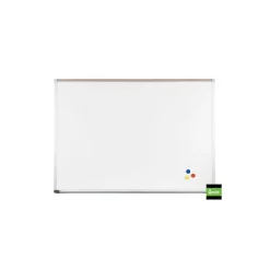 4'W x 3'H Aluminum Trim Porcelain White Board