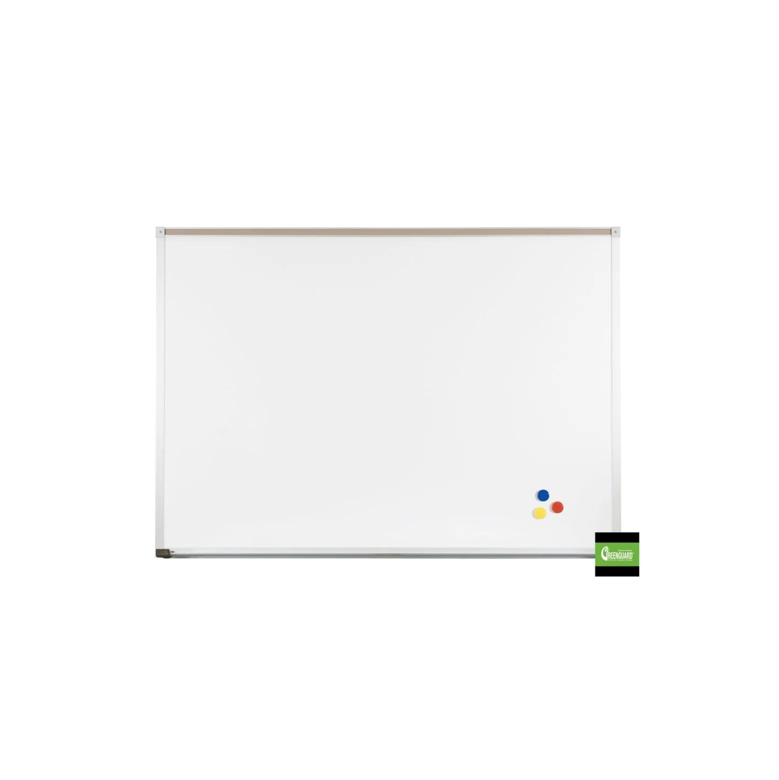 4'W x 3'H Aluminum Trim Porcelain White Board