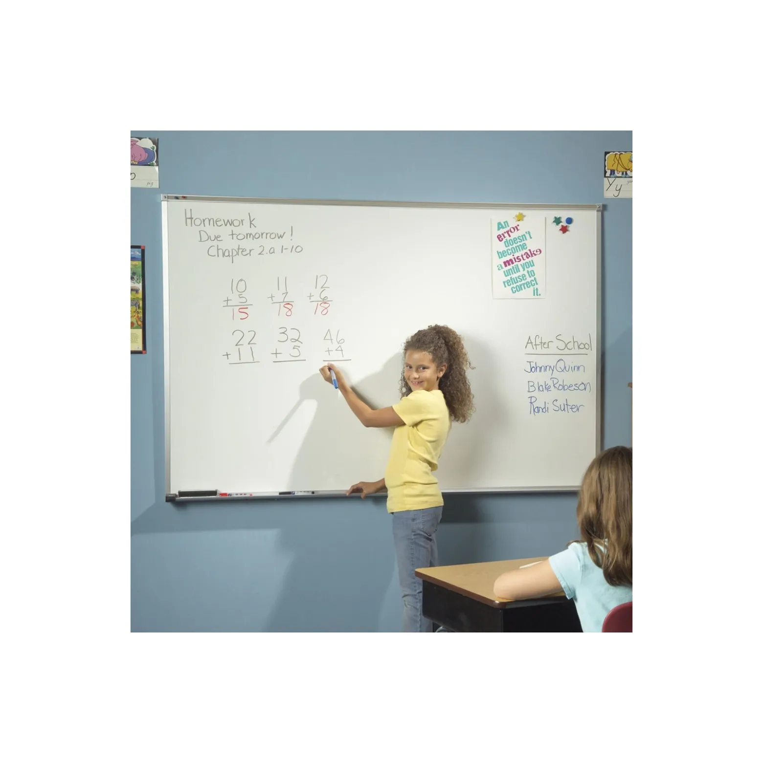 4'W x 3'H Aluminum Trim Porcelain White Board